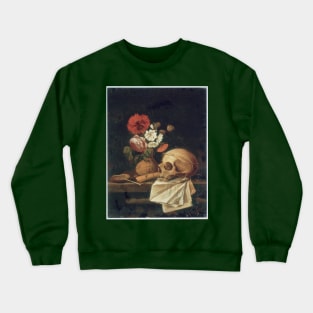 Borman vanitas vase flowers skull Crewneck Sweatshirt